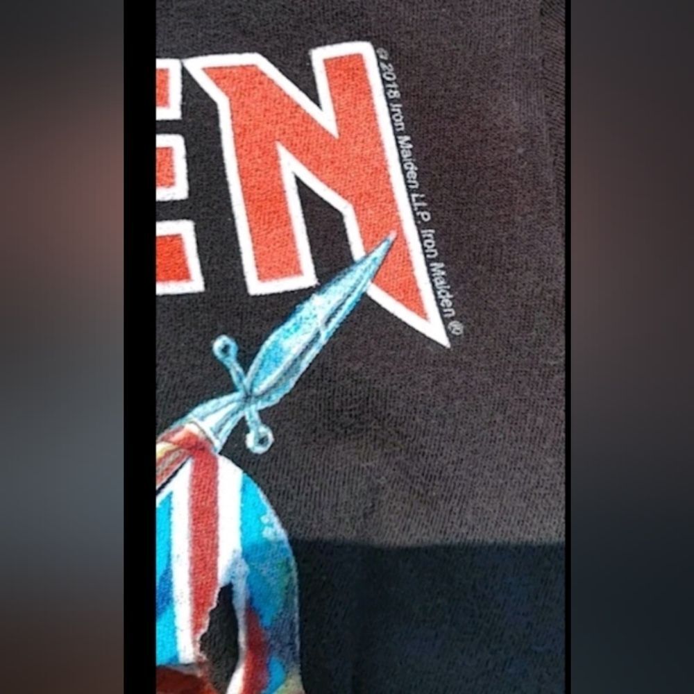Vtg 2018 Iron Maiden The Trooper Philcos Band T-Shirt (S) - Picture 4 of 5